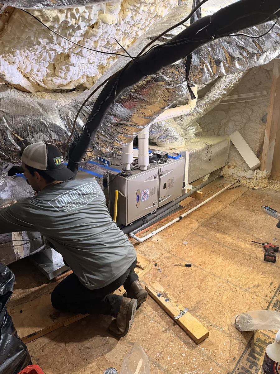 Ductwork inspection and airflow balance in a Leander home