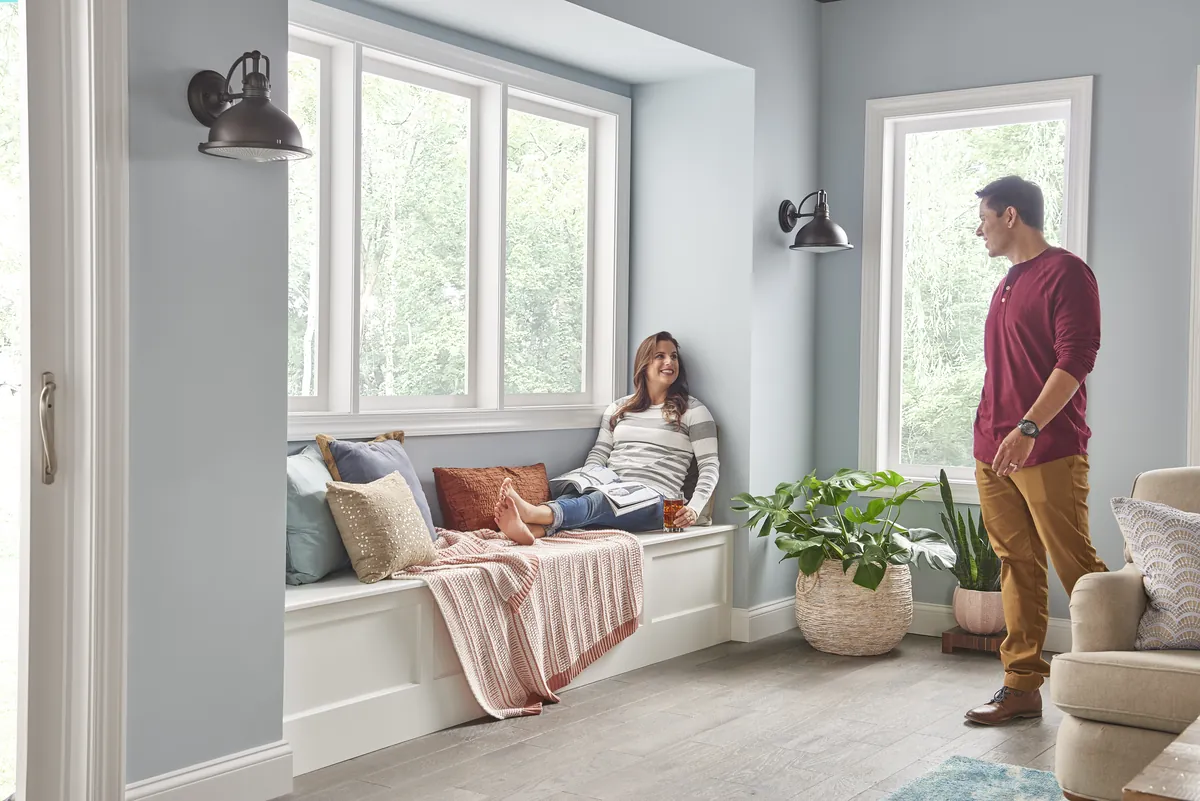 Homeowners comfortable indoors in the Cimarron Hills golf community in Georgetown, Texas
